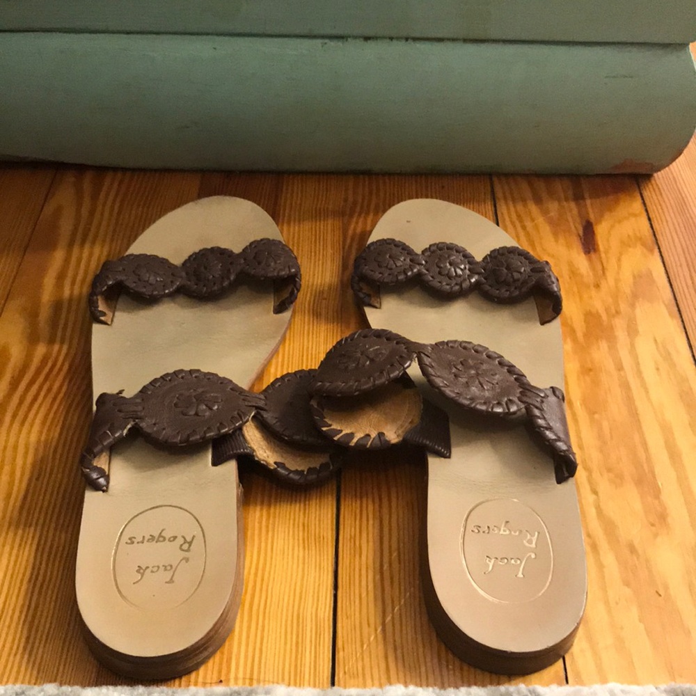 Brown Jack Rogers Lauren Sandals size 8